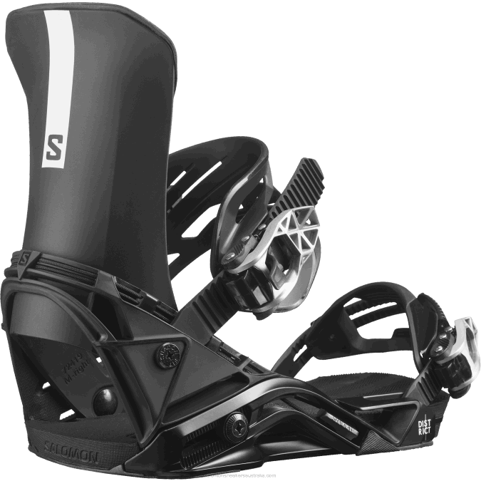 Men's Snowboard Bindings - District V42L602 Salomon Black - Salomon Australia