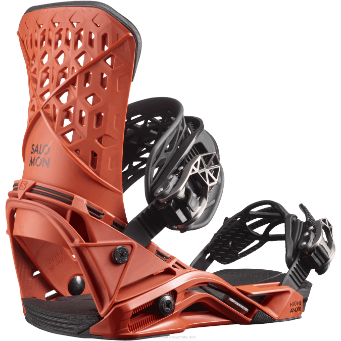 Men's Snowboard Bindings - Highlander V42L612 Salomon Burnt Ochre - Salomon sneakers Australia