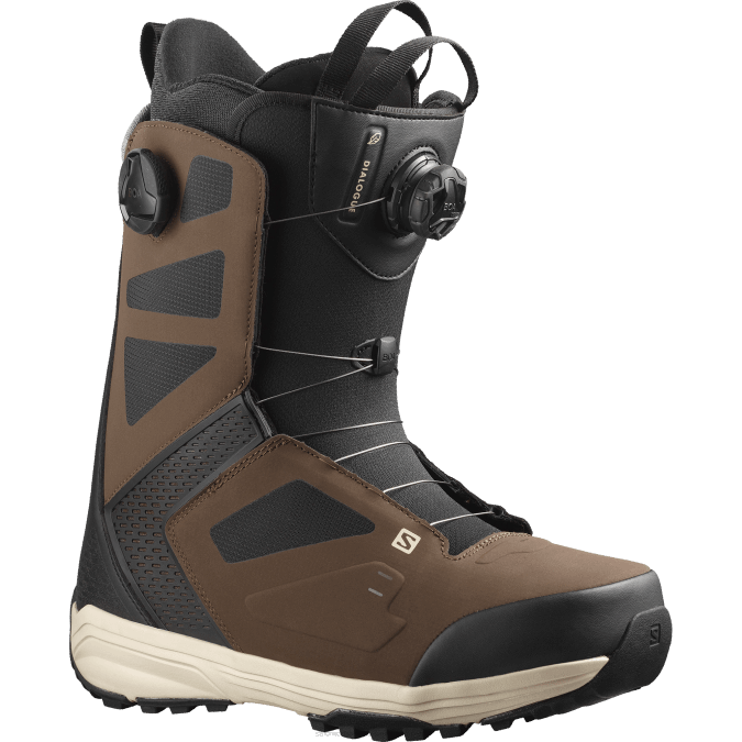 Men's Snowboard Boots - Dialogue Dual Boa V42L586 Salomon Brown/Black/Sage - Salomon Australia
