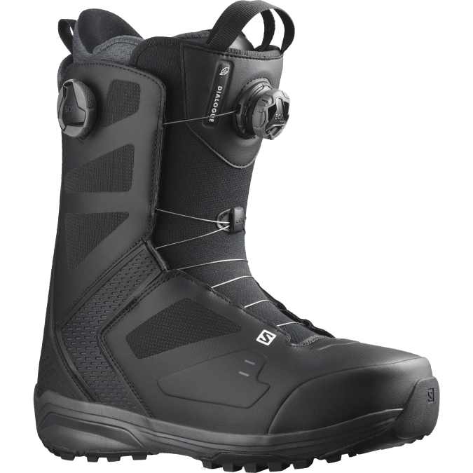 Men's Snowboard Boots - Dialogue Dual Boa Wide Jp V42L594 Salomon Black/Magnet - Salomon sneakers Australia