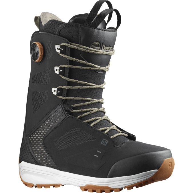 Men's Snowboard Boots - Dialogue Lace Sj Boa V42L584 Salomon Black/Vetiver - Salomon sneakers Australia