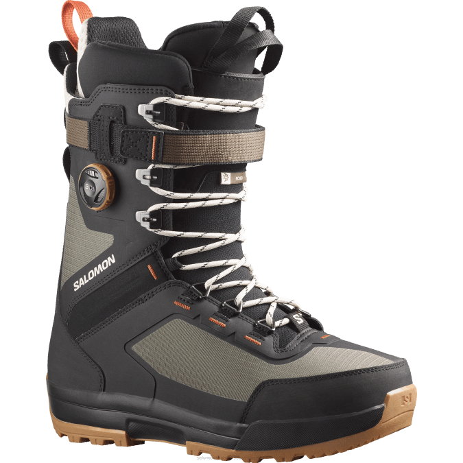 Men's Snowboard Boots - Echo Lace Sj Boa V42L593 Salomon Army Green-X/Black/Burnt Ochre - Salomon sneakers Australia