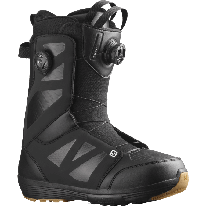 Men's Snowboard Boots - Launch Boa Sj Boa V42L589 Salomon Black/White - Salomon Australia