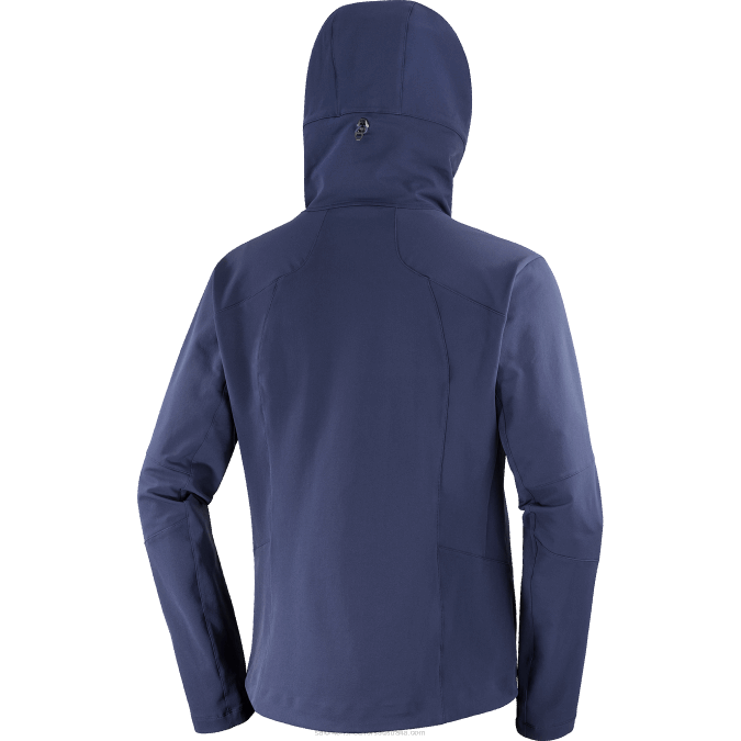 Men\'s Full Zip Midlayer Jacket - Outpeak Softshell V42L1107 Salomon Navy Iris - Salomon Australia