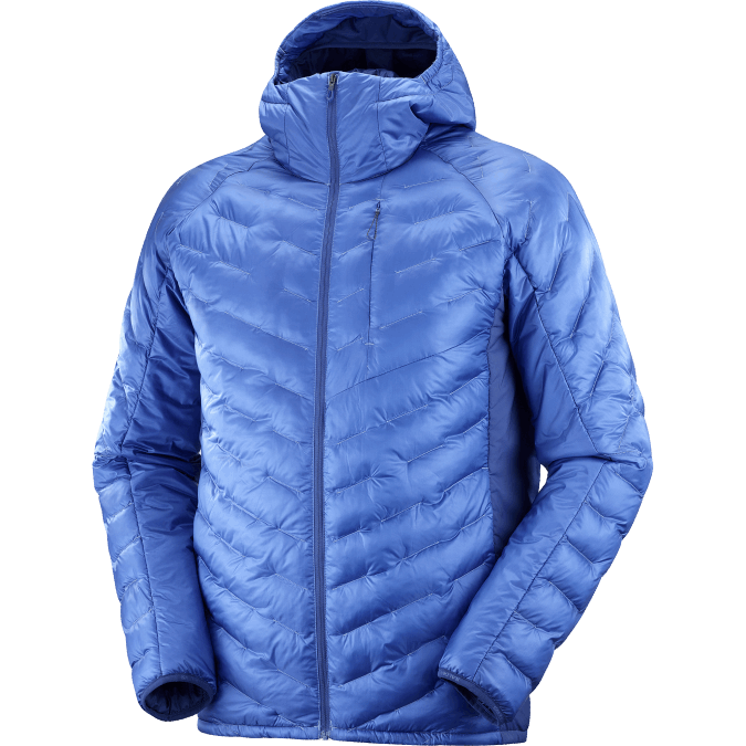 Men\'s Insulated Hooded Jacket - Outline Primaloft V42L1089 Salomon Nautical Blue/Navy Peony - Salomon sneakers Australia