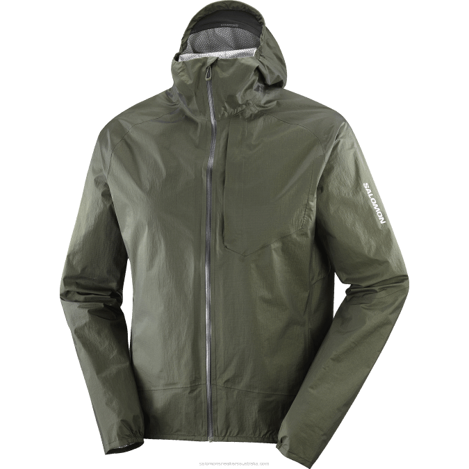 Men\'s Shell Jacket - Bonatti Waterproof V42L1099 Salomon Forest Night - Salomon Australia