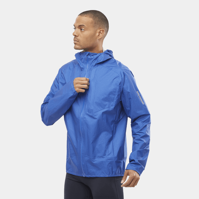 Men's Shell Jacket - Bonatti Waterproof V42L1102 Salomon Nautical Blue - Salomon sneakers Australia