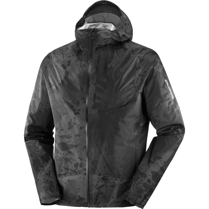 Men\'s Shell Jacket - Bonatti Waterproof V42L1103 Salomon Deep Black/Ao/Periscope - Salomon shoes