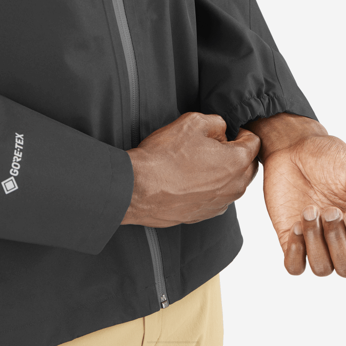 Men\'s Shell Jacket - Outline Gore-Tex 2.5L V42L1106 Salomon Deep Black - Salomon shoes