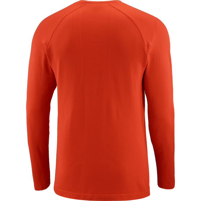 Men\'s Long Sleeve T-Shirt - Sense Aero Seamless V42L231 Salomon Fiery Red - Salomon Australia