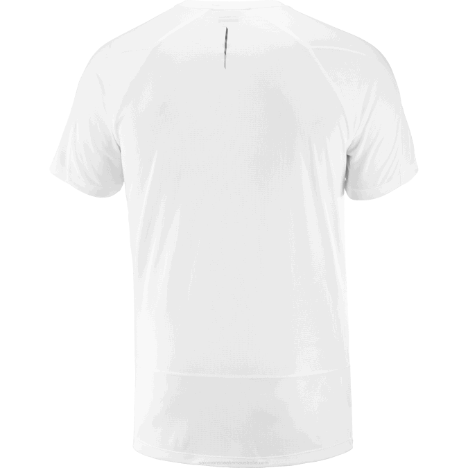 Men\'s Short Sleeve T-Shirt - Cross Run V42L234 Salomon White - Salomon shoes