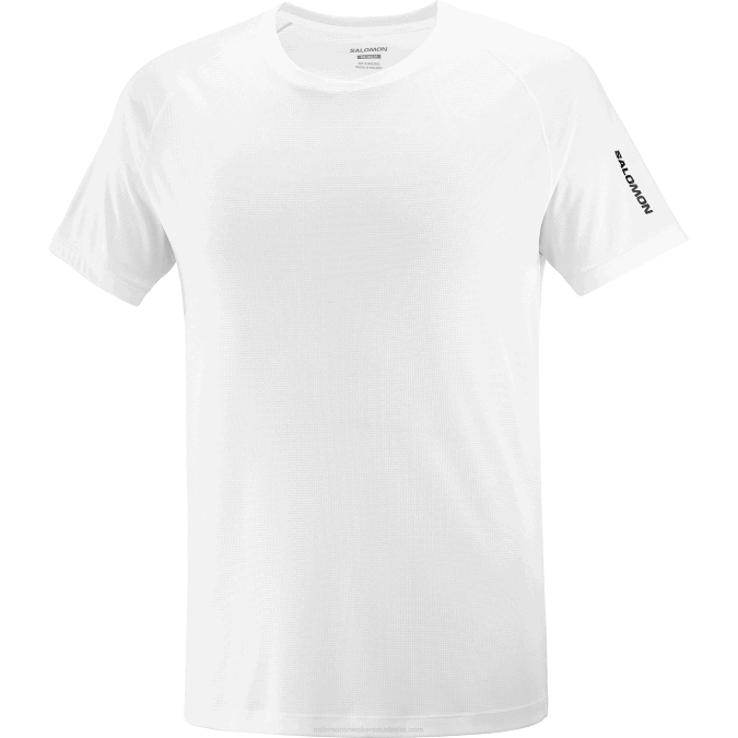 Men\'s Short Sleeve T-Shirt - Equipe Logo V42L1196 Salomon White - Salomon shoes