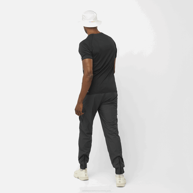 Men\'s Short Sleeve T-Shirt - Equipe V42L243 Salomon Deep Black/White - Salomon shoes