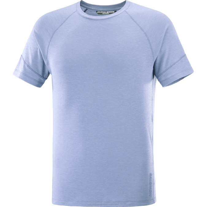 Men\'s Short Sleeve T-Shirt - Runlife V42L1198 Salomon English Manor/Heather - Salomon sneakers Australia