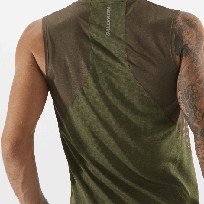 Men\'s Tank - Sense Aero V42L242 Salomon Grape Leaf/Dusky Green - Salomon sneakers Australia