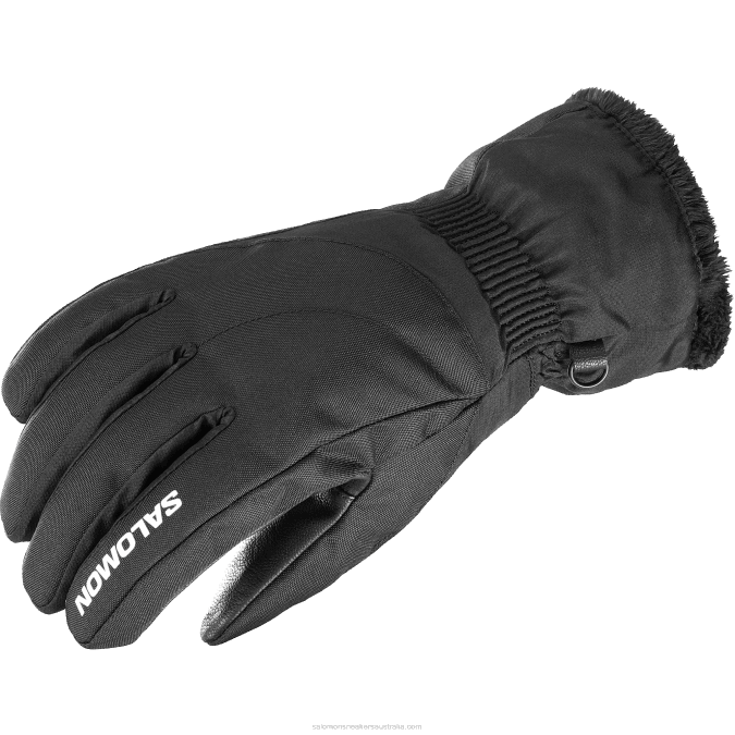Women's Gloves - Force Gore-Tex V42L993 Salomon Deep Black - Salomon shoes