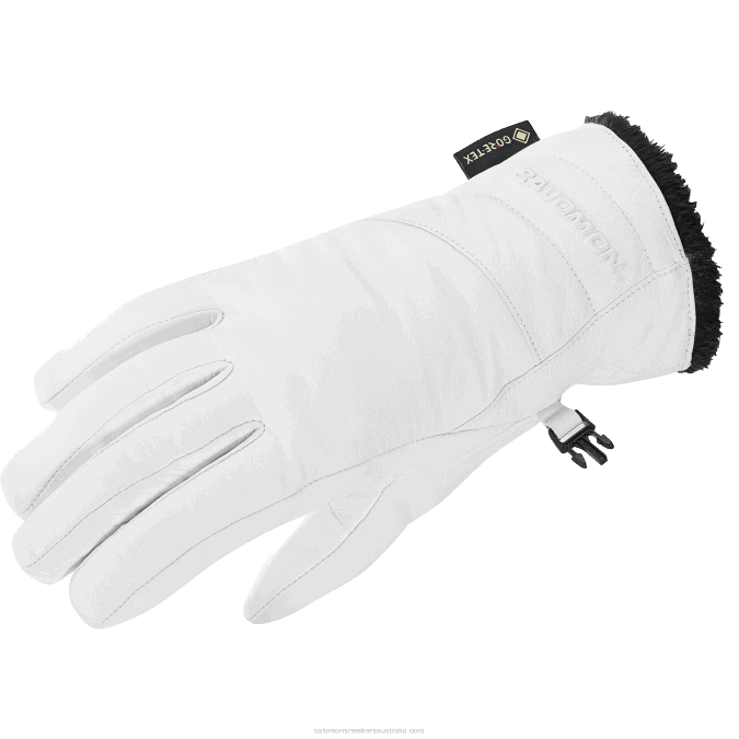 Women's Gloves - Native Gore-Tex V42L989 Salomon White - Salomon sneakers Australia