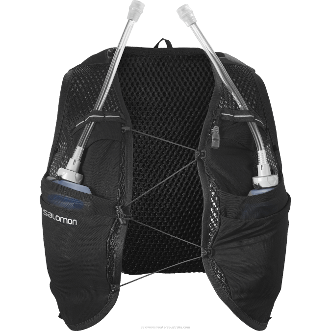 Women\'s Running Vest with flasks included - Active Skin 8 V42L983 Salomon Black - Salomon sneakers Australia