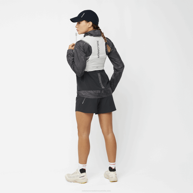 Women\'s Running Vest with flasks included - Active Skin 8 V42L983 Salomon Black - Salomon sneakers Australia