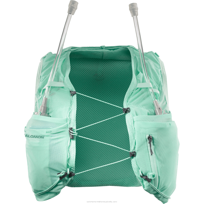 Women\'s Running Vest with flasks included - Adv Skin 12 V42L965 Salomon Beach Glass/Ebony/Pool Blue - Salomon sneakers Australia