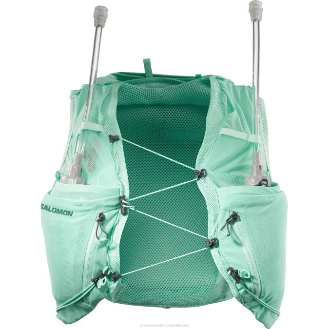 Women\'s Running Vest with flasks included - Adv Skin 5 V42L970 Salomon Beach Glass/Ebony/Pool Blue - Salomon Australia