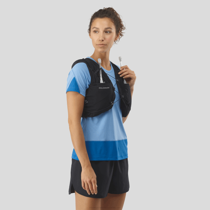 Women's Running Vest with flasks included - Adv Skin 5 V42L972 Salomon Black/Ebony - Salomon sneakers Australia