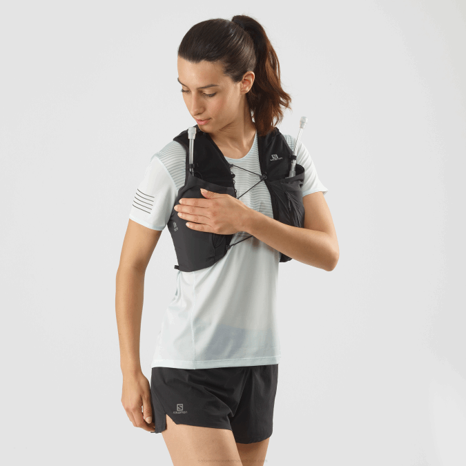 Women's Running Vest with flasks included - Sense Pro 10 V42L979 Salomon Black/Ebony - Salomon shoes