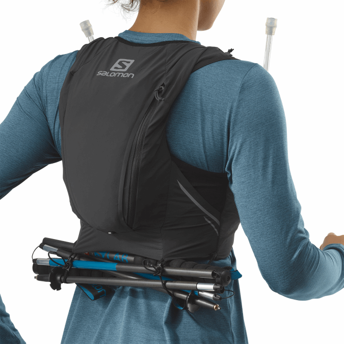 Women\'s Running Vest with flasks included - Sense Pro 10 V42L979 Salomon Black/Ebony - Salomon shoes