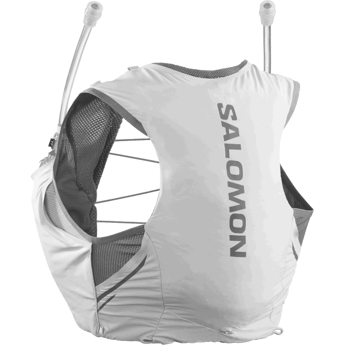 Women's Running Vest with flasks included - Sense Pro 5 V42L977 Salomon Oyster Mushroom/Quiet Shade Translucent - Salomon Australia