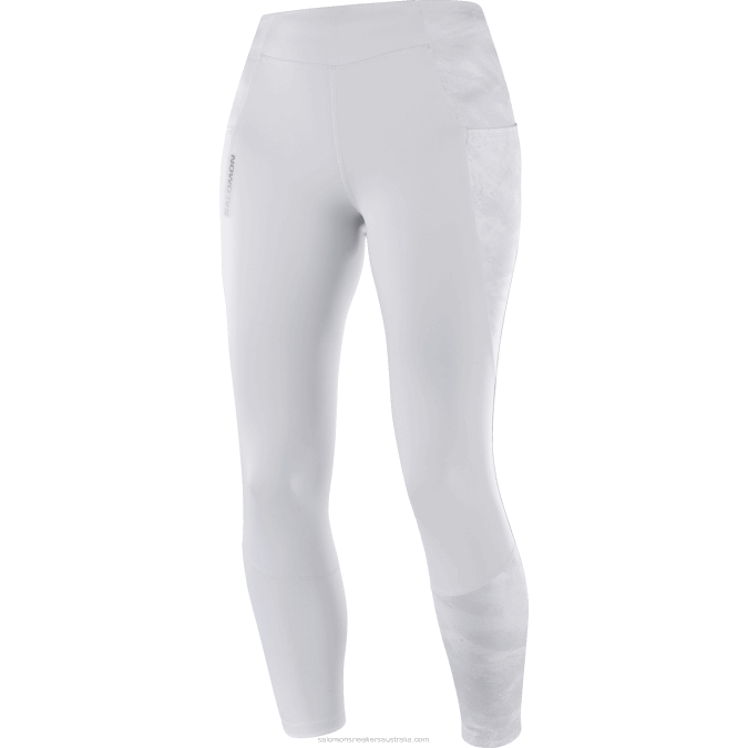 Women\'s 5/6 Tights - Cross Run 25 V42L1157 Salomon Oyster Mushroom/Ao - Salomon Australia