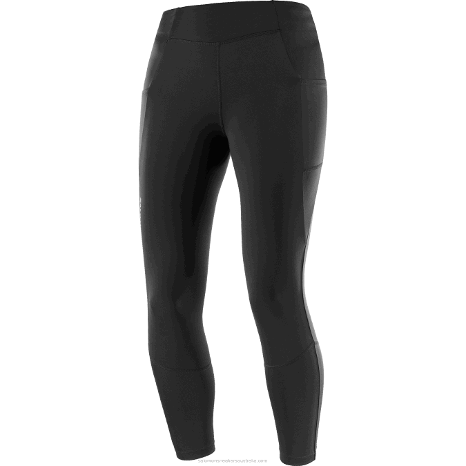 Women\'s 5/6 Tights - Cross Run 25 V42L1159 Salomon Deep Black - Salomon sneakers Australia