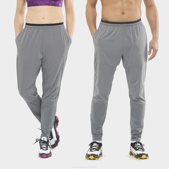 Women's Pants - Cross Run V42L947 Salomon Quiet Shade - Salomon Australia