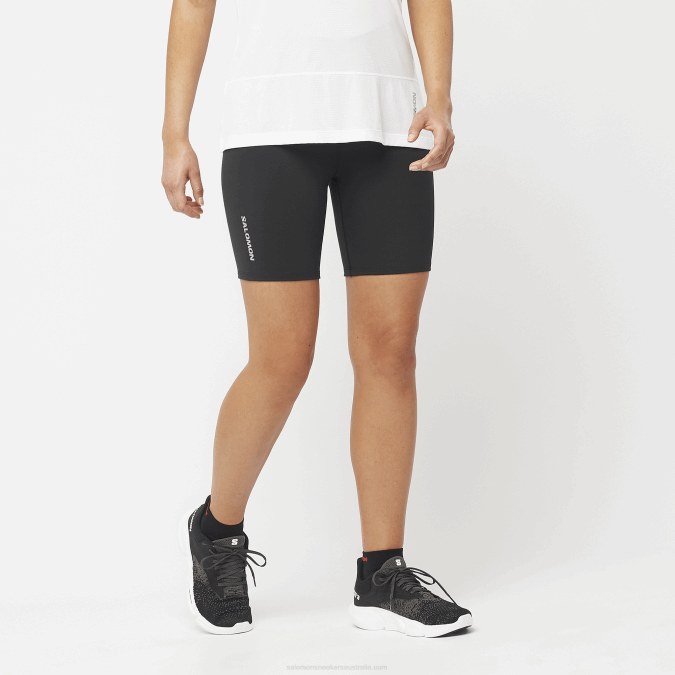 Women's Short Tights - Cross Multi 7 V42L1155 Salomon Deep Black - Salomon shoes