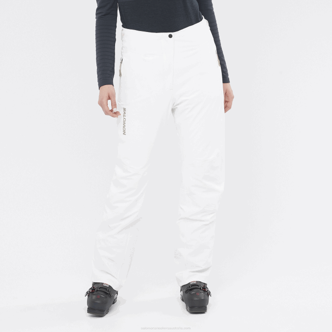 Women's Ski Pants - S/Max Warm V42L1169 Salomon White - Salomon shoes