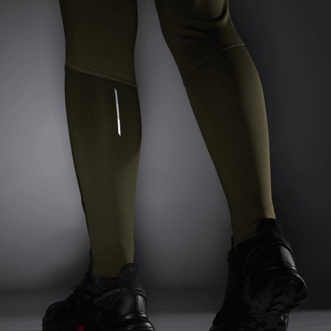 Women\'s Tights - Cross Run 28 V42L1162 Salomon Grape Leaf/Forest Night - Salomon shoes