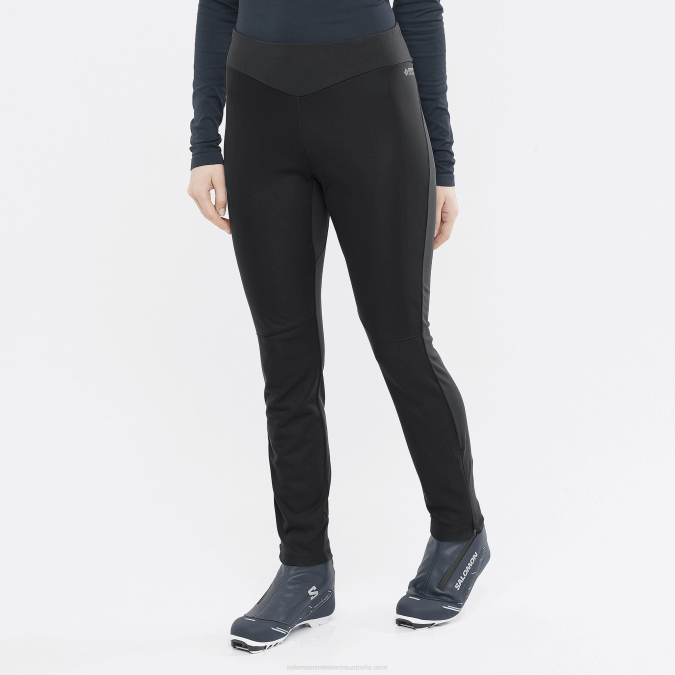 Women's Tights - Gore Tex Infinium Windstopper V42L1164 Salomon Deep Black - Salomon sneakers Australia