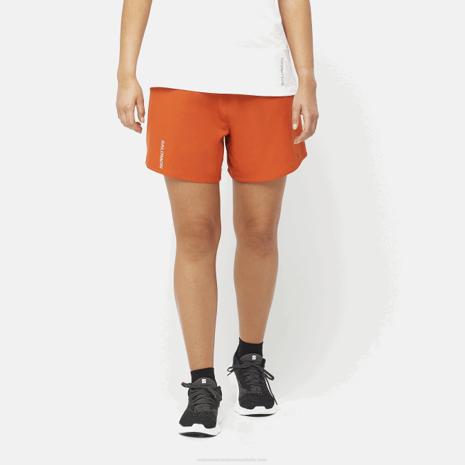 Women's Shorts - Cross 5 V42L1178 Salomon Burnt Ochre - Salomon Australia