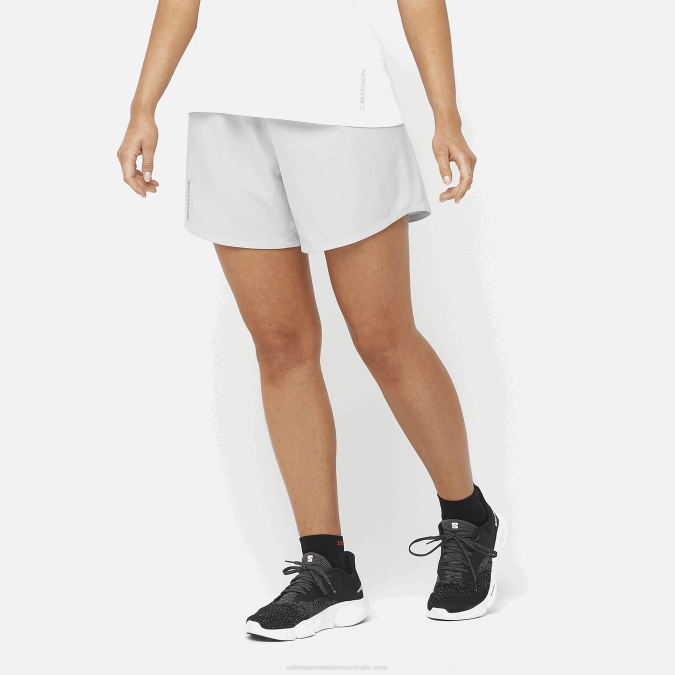 Women's Shorts - Cross 5 V42L1185 Salomon Oyster Mushroom - Salomon shoes