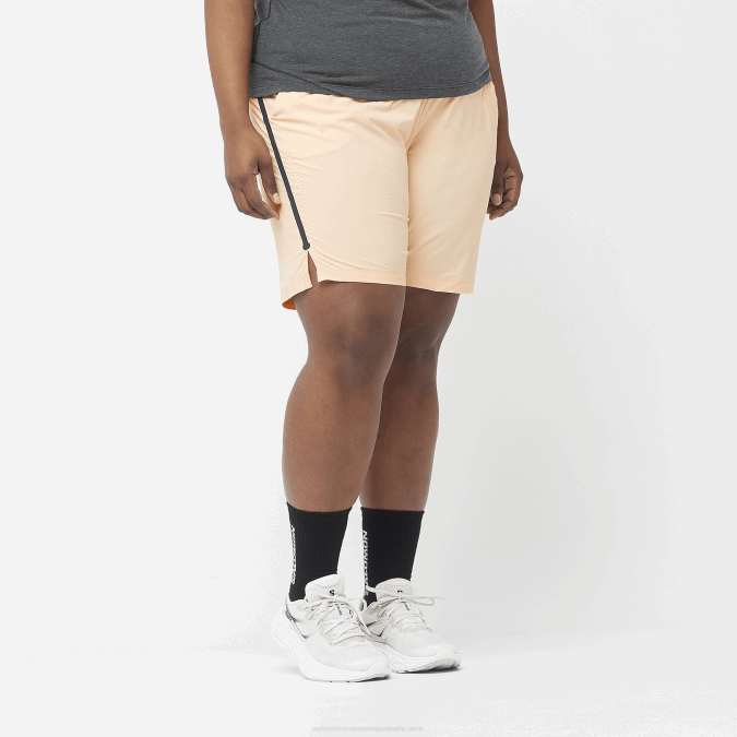 Women's Shorts - Runlife V42L1171 Salomon Cream Tan - Salomon sneakers Australia
