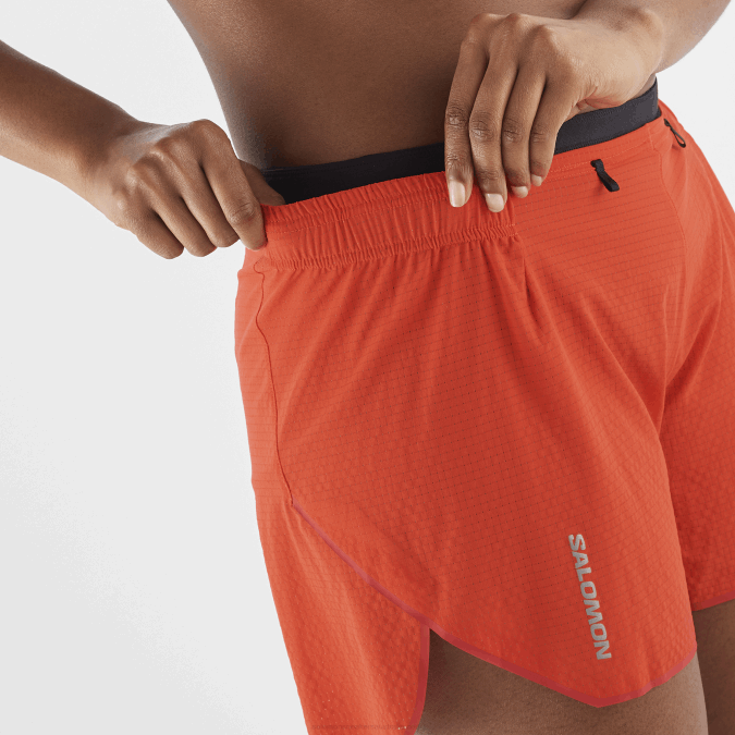 Women\'s Shorts - Sense Aero 5 V42L963 Salomon Fiery Red - Salomon sneakers Australia
