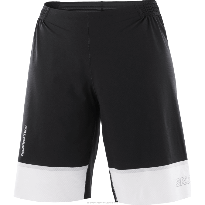 Women\'s Shorts - Shortney V42L1188 Salomon Deep Black/White - Salomon sneakers Australia