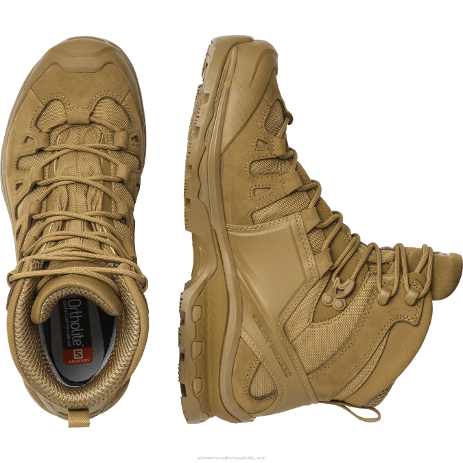 Women\'s Forces Shoes - Quest 4D Gore-Tex Forces 2 V42L807 Salomon Coyote Brown - Salomon sneakers Australia