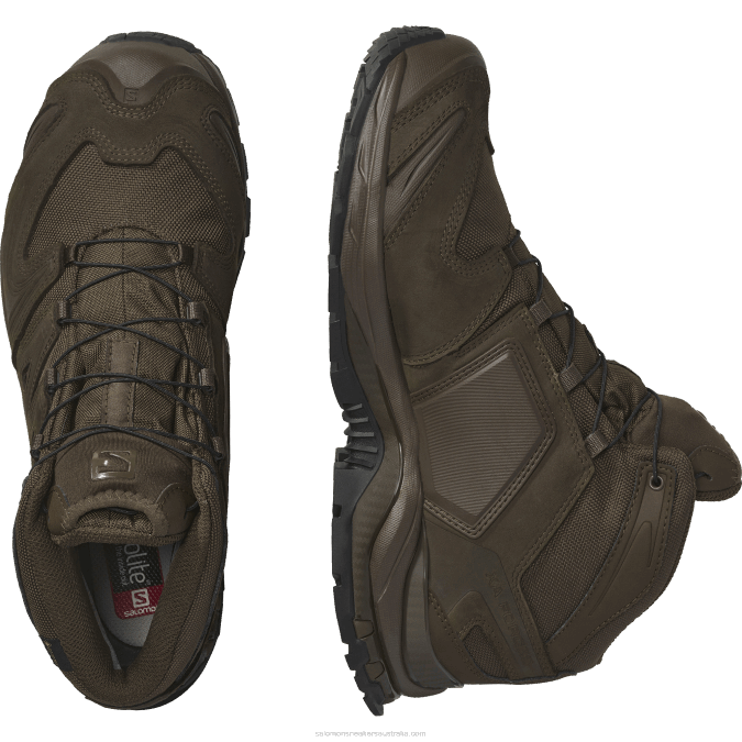 Women\'s Forces Shoes - Xa Forces Mid Gore-Tex En V42L818 Salomon Earth Brown - Salomon shoes