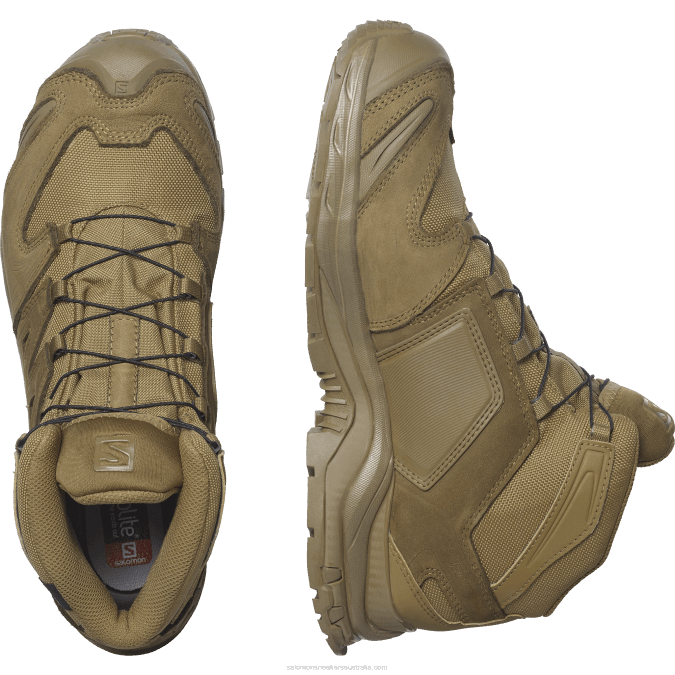Women\'s Forces Shoes - Xa Forces Mid Gore-Tex V42L811 Salomon Coyote Brown - Salomon sneakers Australia