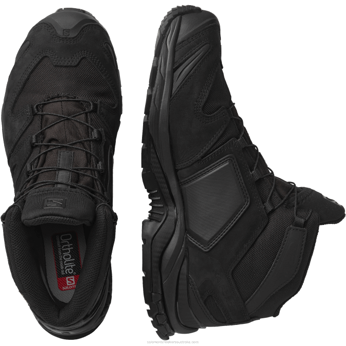 Women\'s Forces Shoes - Xa Forces Mid Wide Gore-Tex En V42L812 Salomon Black - Salomon shoes