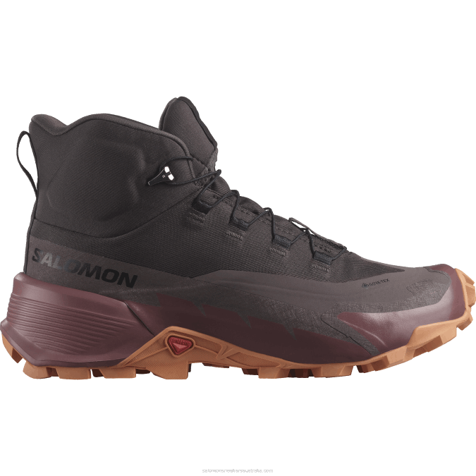 Women's Hiking Boots - Cross Hike 2 Mid Gore-Tex V42L737 Salomon Shale/Wild Ginger/Coral Gold - Salomon shoes