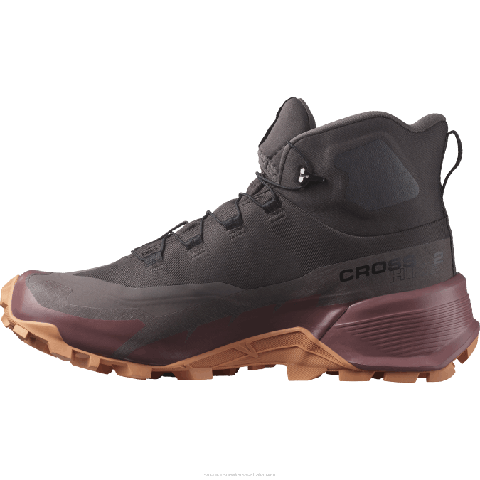 Women\'s Hiking Boots - Cross Hike 2 Mid Gore-Tex V42L737 Salomon Shale/Wild Ginger/Coral Gold - Salomon shoes