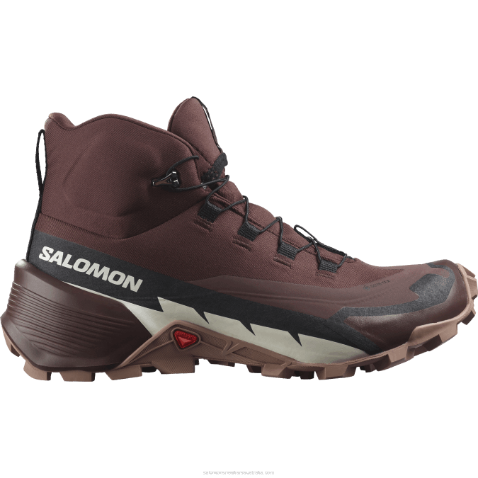 Women's Hiking Boots - Cross Hike 2 Mid Gore-Tex V42L738 Salomon Bitter Chocolate/Mocha Mousse/Vanilla Ice - Salomon Australia