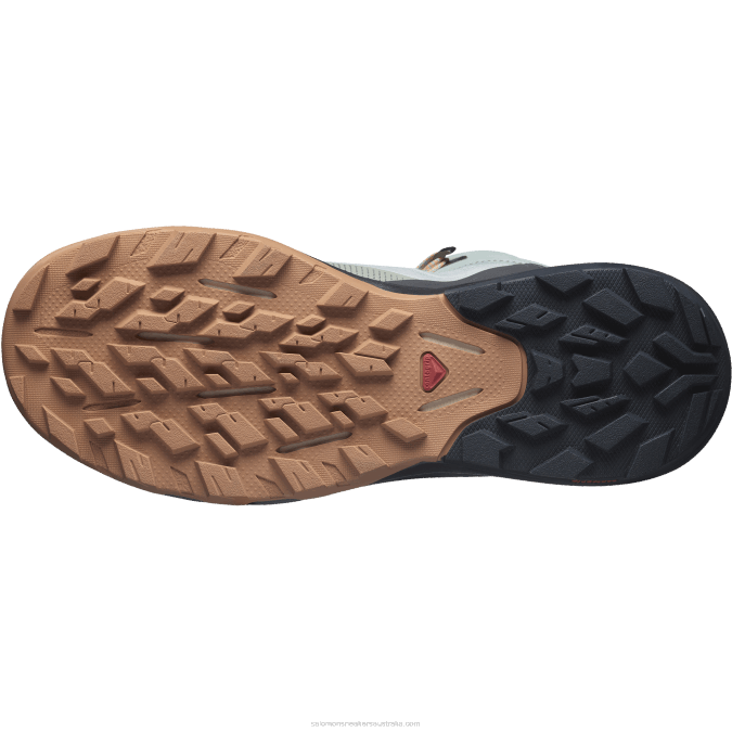 Women\'s Hiking Boots - Outpulse Mid Gore-Tex V42L1115 Salomon Wrought Iron/Ebony/Blazing Orange - Salomon Australia