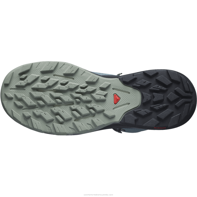 Women\'s Hiking Boots - Outpulse Mid Gore-Tex V42L1116 Salomon Stormy Weather/Black/Wrought Iron - Salomon sneakers Australia